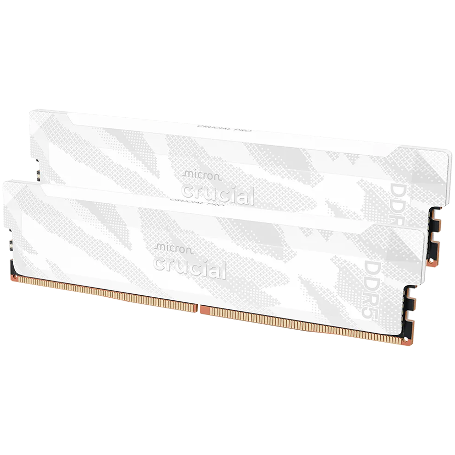Crucial Pro Overclocking 32GB Kit (2x16GB) DDR5-6400 CL32 UDIMM bel pomnilnik