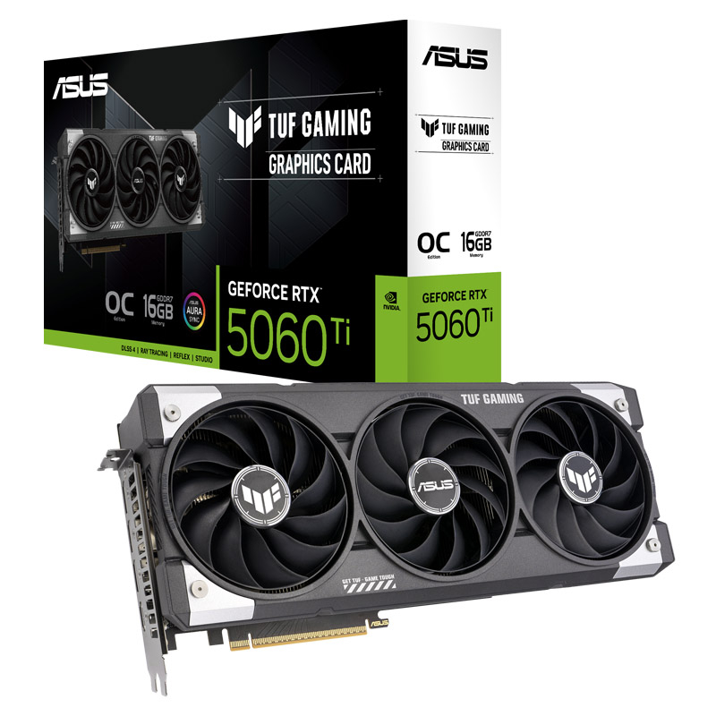 ASUS TUF Gaming GeForce RTX 5060 Ti OC 16GB GDDR7 TUF-RTX5060TI-O16G-GAMING grafična kartica