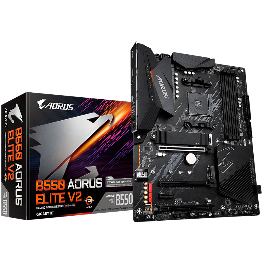 GIGABYTE B550 AORUS ELITE V2 AM4 ATX osnovna plošča - AMD B550, 4xDDR4, 2xM.2, 4xSATA, 2.5Gb LAN, 1xDP, 1xHDMI