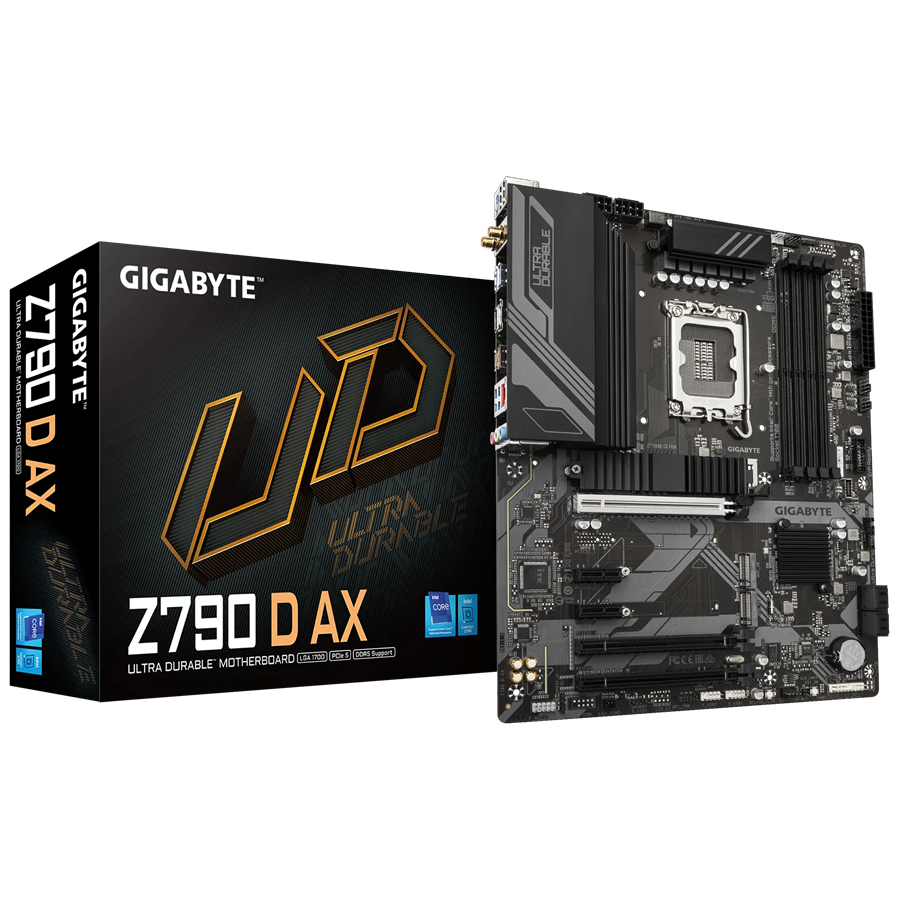 GIGABYTE Z790 D AX LGA1700 ATX osnovna plošča - Intel Z790, 4xDDR5, 3xM.2, 4xSATA, 2.5Gb LAN, WiFi 6E, BT, 1xDP, 1xHDMI