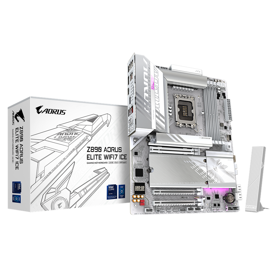GIGABYTE Z890 AORUS ELITE WIFI7 ICE LGA1851 ATX osnovna plošča - Intel Z890, 4xDDR5, 4xM.2, 4xSATA, 2.5Gb LAN, WiFi 7, BT, 1x Intel TB4 (USB4 Type-C), 1xDP, 1xHDMI