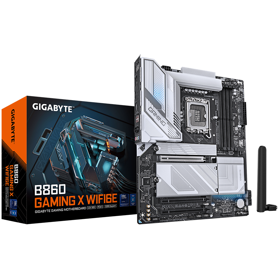 GIGABYTE B860 GAMING X WIFI6E LGA1851 ATX osnovna plošča - Intel B860, 4xDDR5, 3xM.2, 4xSATA, 2.5Gb LAN, WiFi 6E, BT, 1x USB4 Type-C, 1xDP, 1xHDMI