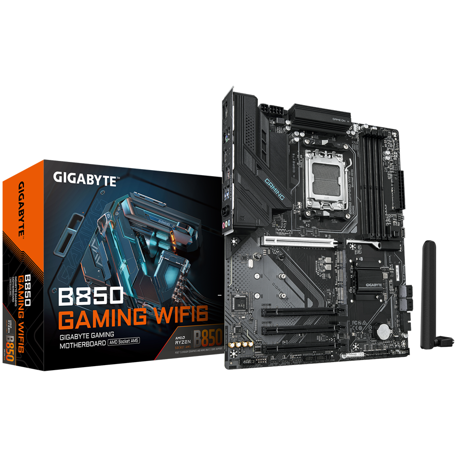 GIGABYTE B850 GAMING WIFI6 AM5 ATX osnovna plošča - AMD B850, 4xDDR5, 3xM.2, 4xSATA, 1Gb LAN, WiFi 6, BT, 1xDP, 1xHDMI