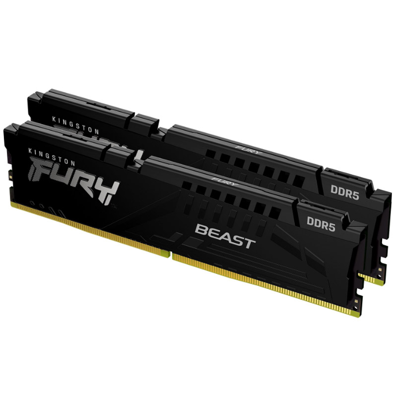 KINGSTON Fury Beast 32GB (2x16GB) 5600MT/s DDR5 CL40 XMP KF556C40BBK2-32 ram pomnilnik