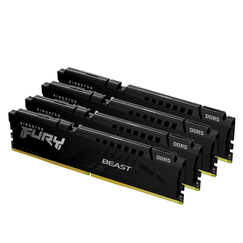 KINGSTON Fury Beast 128GB (4x32GB) 5600MT/s DDR5 CL40 XMP KF556C40BBK4-128 ram pomnilnik