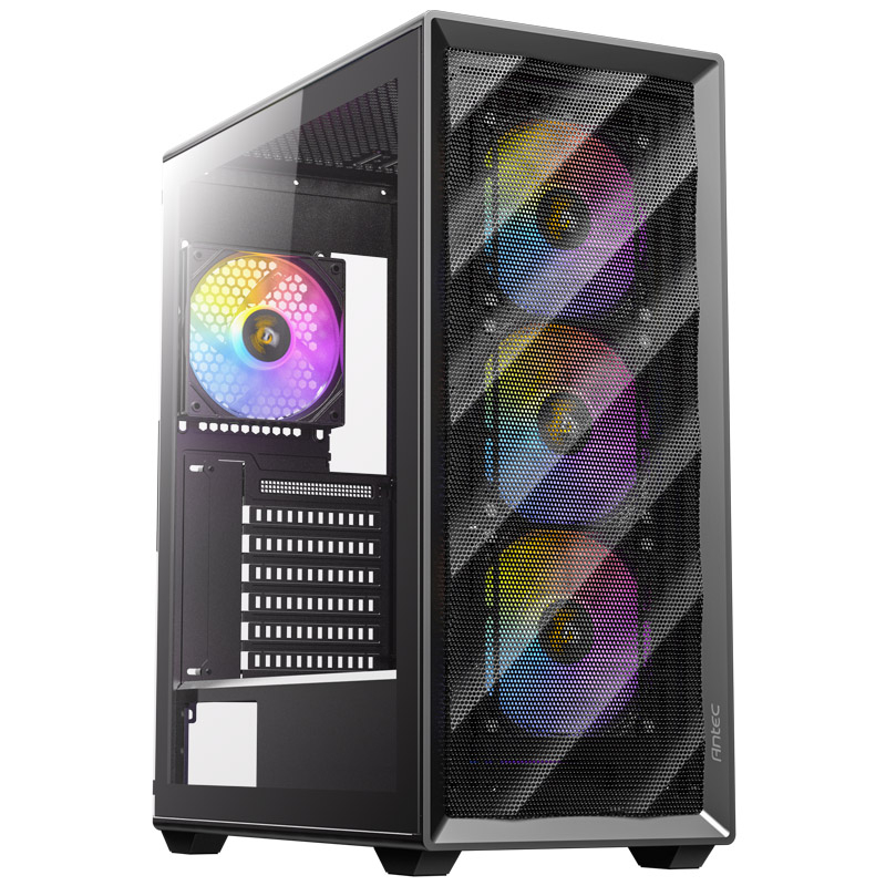 ANTEC AX85 Midi-ATX RGB okno gaming črno ohišje