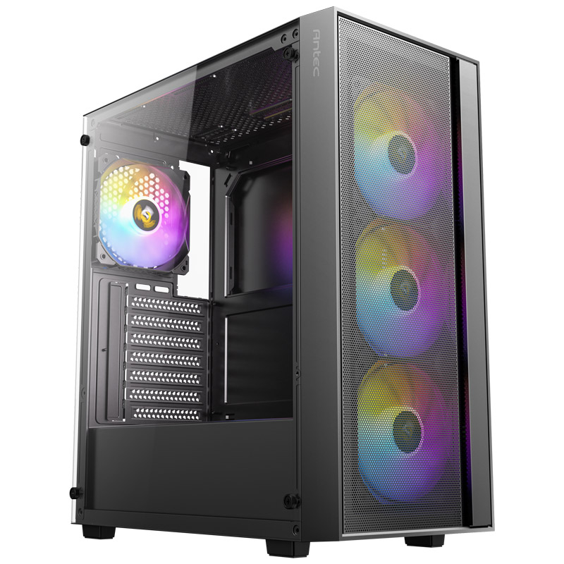 ANTEC AX65 ARGB Midi-T ATX okno gaming črno ohišje