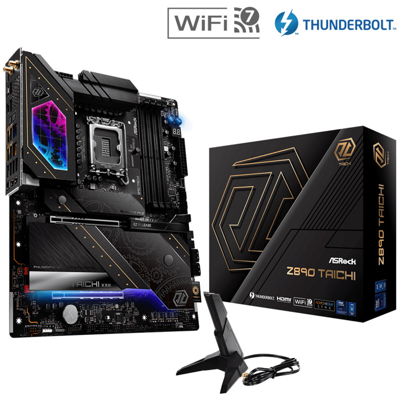 ASROCK Z890 Taichi LGA1851 4xDDR5 Wi-Fi gaming RGB ATX osnovna plošča