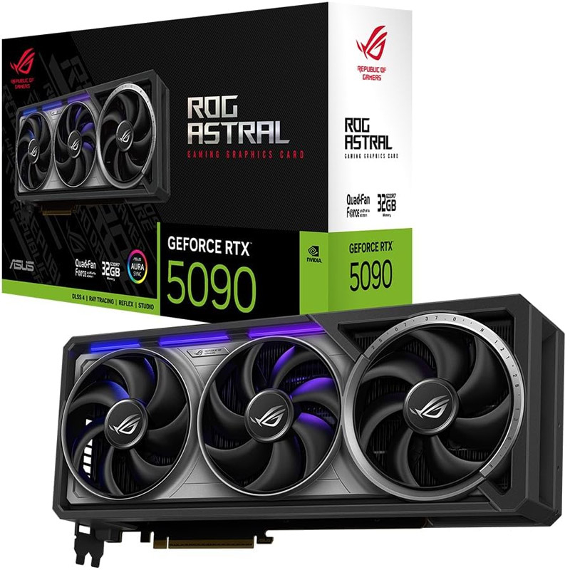 ASUS ROG Astral Gaming GeForce RTX 5090 32GB GDDR7 ROG-ASTRAL-RTX5090-32G-GAMING ARGB grafična kartica