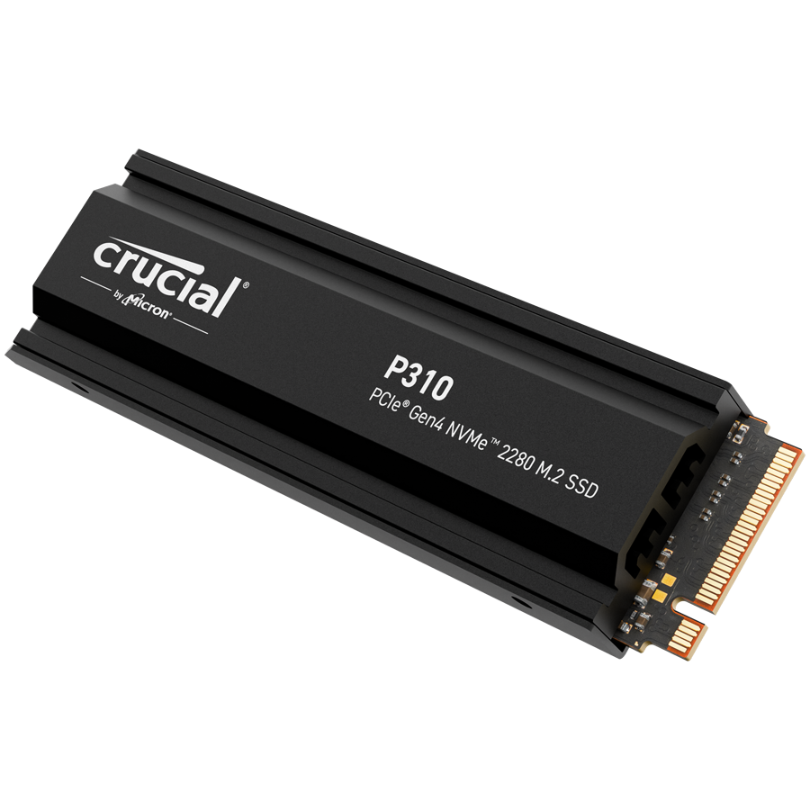Crucial P310 2TB PCIe Gen4 2280 NVMe M.2 SSD disk s hladilnikom
