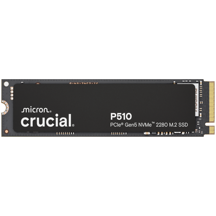 Crucial P510 2TB PCle Gen5 NVMe 2280 M.2 SSD disk