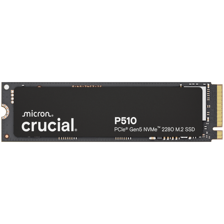Crucial P510 1TB PCIe Gen5 NVMe 2280 M.2 SSD disk