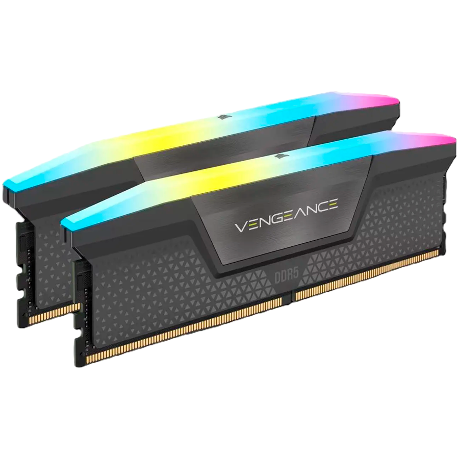 CORSAIR Vengeance RGB Grey DDR5 32GB (2x16GB) 6000MHz CL36 EXPO/XMP UDIMM pomnilnik