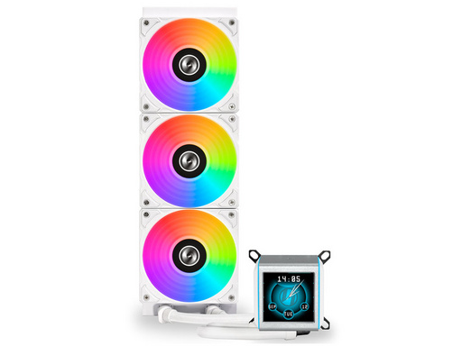 Komplet za tekočinsko hlajenje AIO Liquid Cooler Lian Li GALAHAD II LCD 360, ARGB, bel