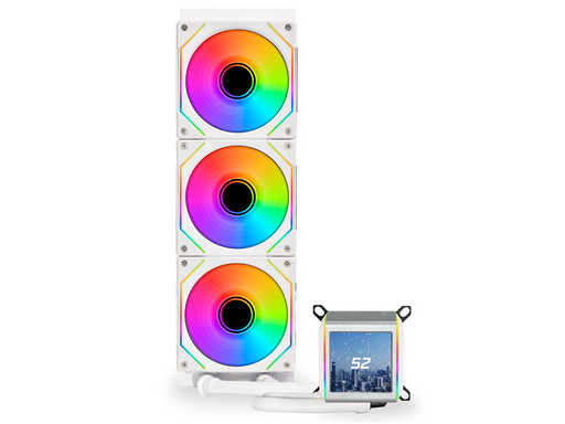 Komplet za tekočinsko hlajenje AIO Liquid Cooler Lian Li GALAHAD II LCD 360 SL-Infinity, ARGB, bel