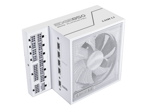 Napajalnik ATX Lian Li EDGE 850W, 80 PLUS Platinum, 12VHPWR, Modularni, bel