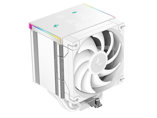 Hladilnik za procesor DeepCool AK500 DIGITAL PRO, 120mm, LCD, ARGB, bel