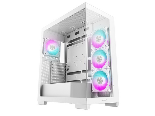 Računalniško ohišje DeepCool CG580 4F, ATX, Midi-Tower, kaljeno steklo, belo