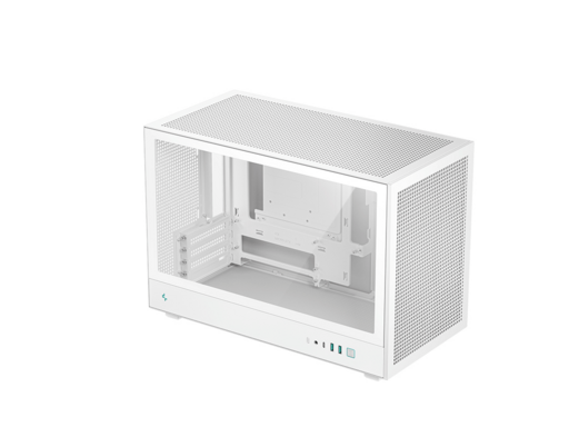 Računalniško ohišje DeepCool CH260, Micro-ATX, kajeno steklo, belo