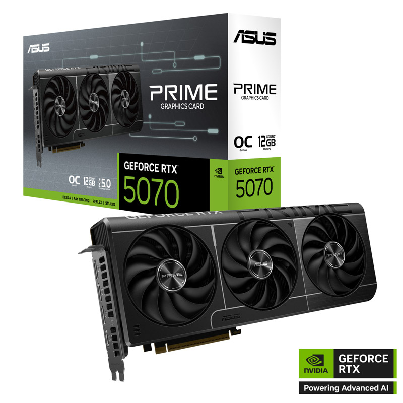 ASUS PRIME GeForce RTX 5070 OC 12GB GDDR7 PRIME-RTX5070-O12G grafična kartica