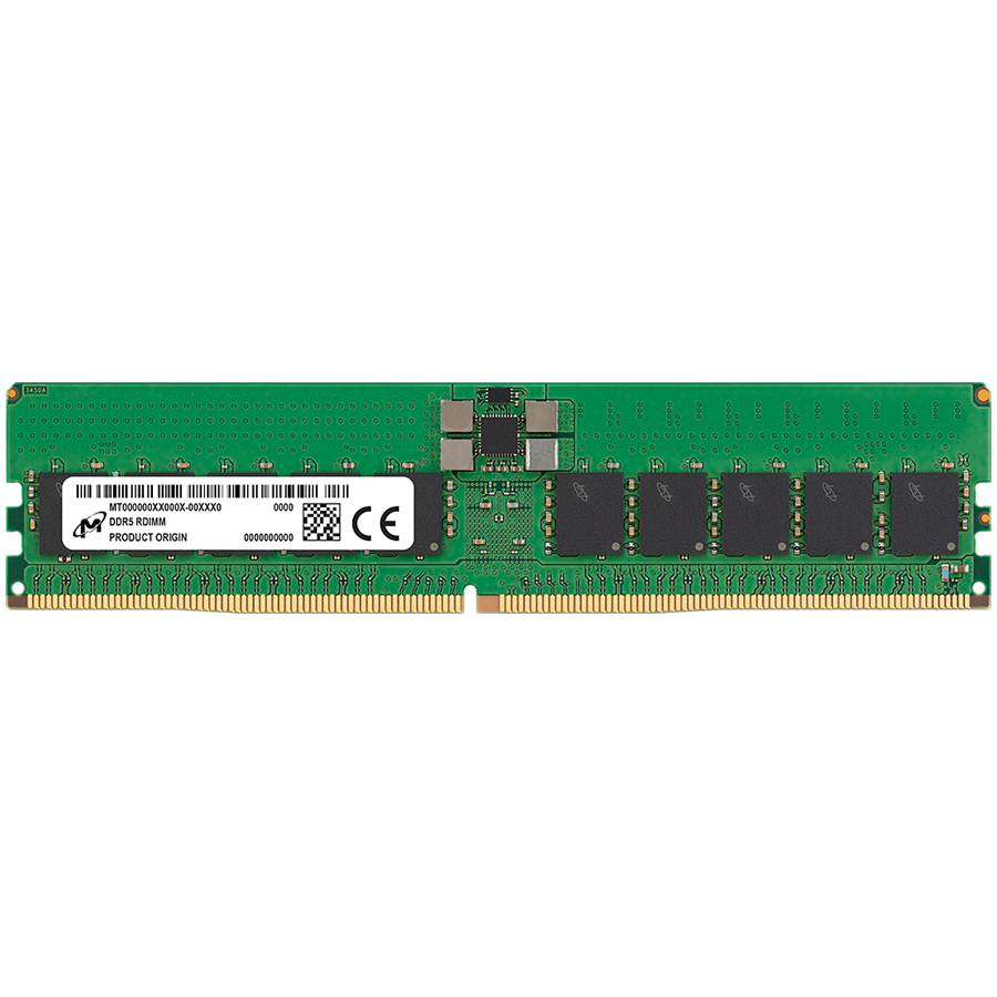 MICRON DDR5 RDIMM 32GB 2Rx8 6400 CL52 (16Gbit) pomnilnik za strežnik (tray)