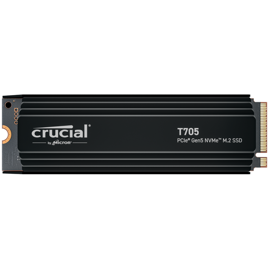 Crucial T705 2TB PCIe Gen5 NVMe M.2 SSD disk s hladilnikom