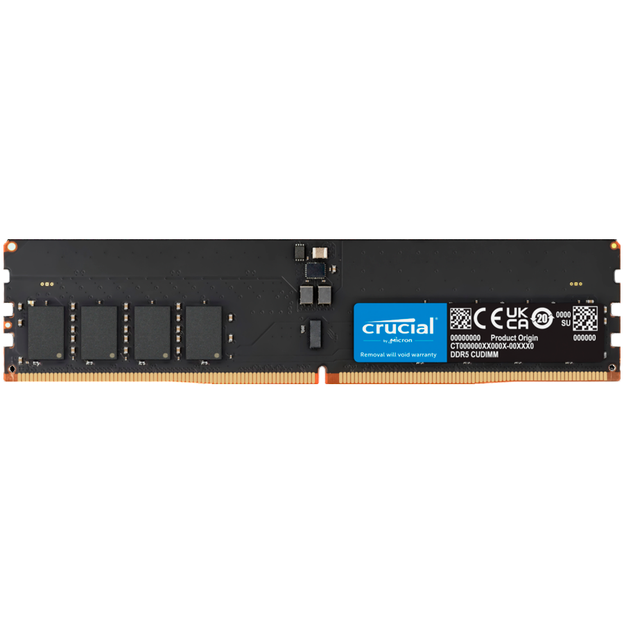 Crucial 16GB DDR5-6400 CUDIMM CL52 (16Gbit) pomnilnik