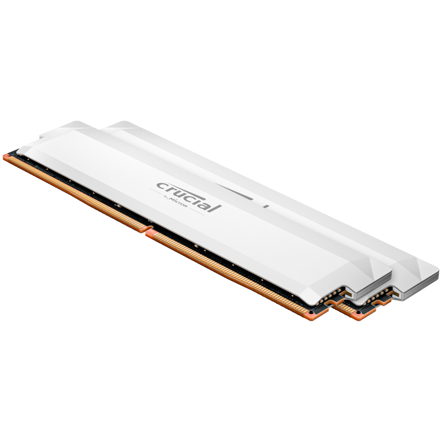 Crucial Pro OC 64GB Kit (2x32GB) DDR5-6000 UDIMM CL40 bel pomnilnik
