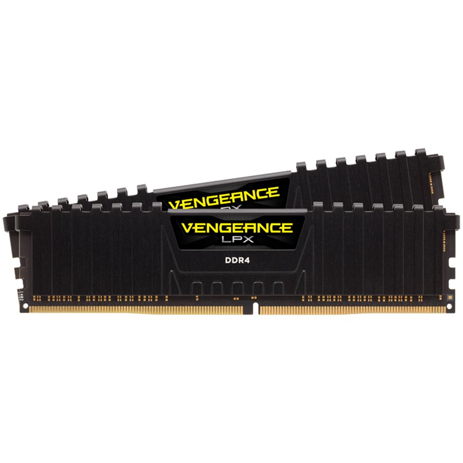 CORSAIR Vengeance LPX Black DDR4 32GB (2x16GB) 3200Mhz CL16 XMP 2.0 UDIMM pomnilnik