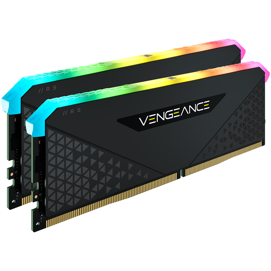 CORSAIR Vengeance RGB RS DDR4 32GB (2x16GB) 3200MHz CL16 XMP 2.0 (AMD/Intel) UDIMM pomnilnik