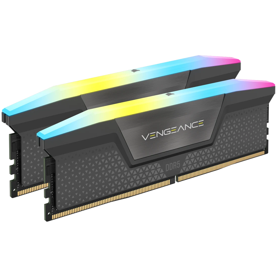 CORSAIR Vengeance RGB Grey DDR5 32GB (2x16GB) 6000MHz CL36 EXPO/XMP UDIMM pomnilnik