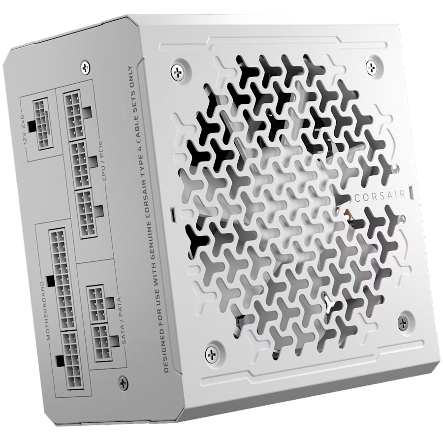 CORSAIR RMe Series RM850e White, 850W, ATX 3.1, Cybenetics Gold, modularni napajalnik
