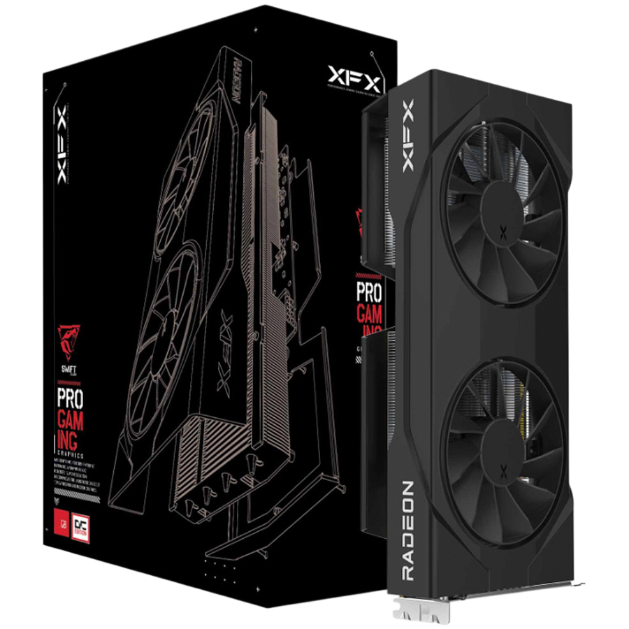 XFX Swift AMD Radeon RX 9060 XT OC Gaming Edition 8GB GDDR6 grafična kartica, PCIe 5.0, 1xHDMI 2.1, 2xDisplayPort 2.1