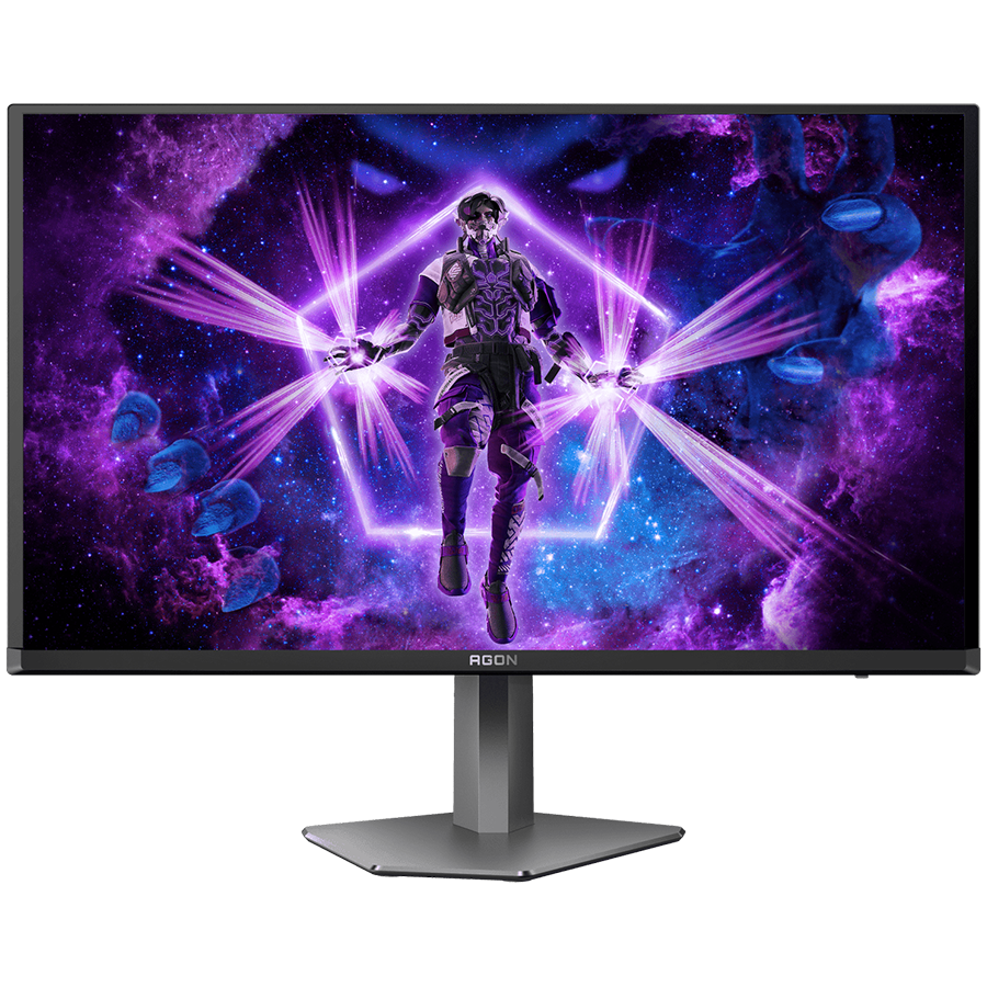 AOC AGON PRO AG276UZD gaming monitor - 67.3cm (27"/26.5" vidno), 4K UHD (3840 x 2160), QD-OLED, 240Hz, 0.03ms (GTG), Adaptive Sync, G-Sync kompatibilen, HDR400, 2x HDMI 2.1, 1x DP 2.1, USB-C (DP, PD 65W), USB razdelilnik