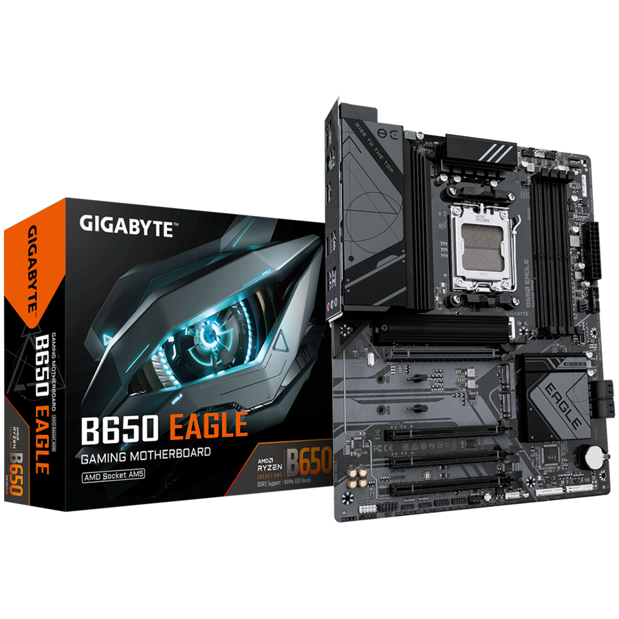 GIGABYTE B650 EAGLE AM5 ATX osnovna plošča - AMD B650, 4xDDR5, 3xM.2, 4xSATA, 1Gb LAN, 1xDP, 1xHDMI
