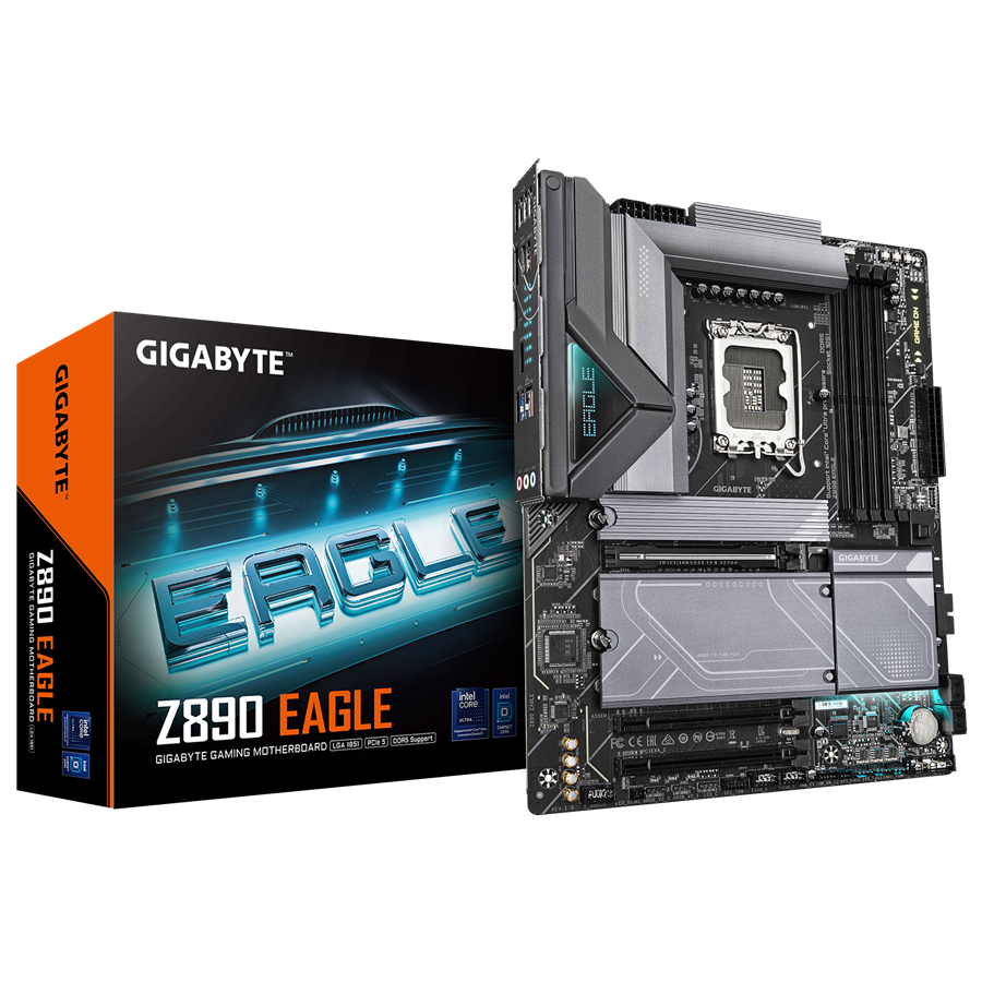 GIGABYTE Z890 EAGLE LGA1851 ATX osnovna plošča - Intel Z890, 4xDDR5, 4xM.2, 4xSATA, 2.5Gb LAN, 1x USB4 Type-C, 1xDP
