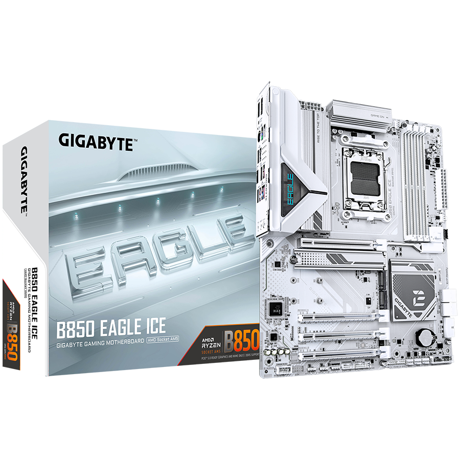 GIGAYBTE B850 EAGLE ICE AM5 ATX osnovna plošča - AMD B850, 4xDDR5, 3xM.2, 4xSATA, 2.5Gb LAN, 1xDP, 1xHDMI