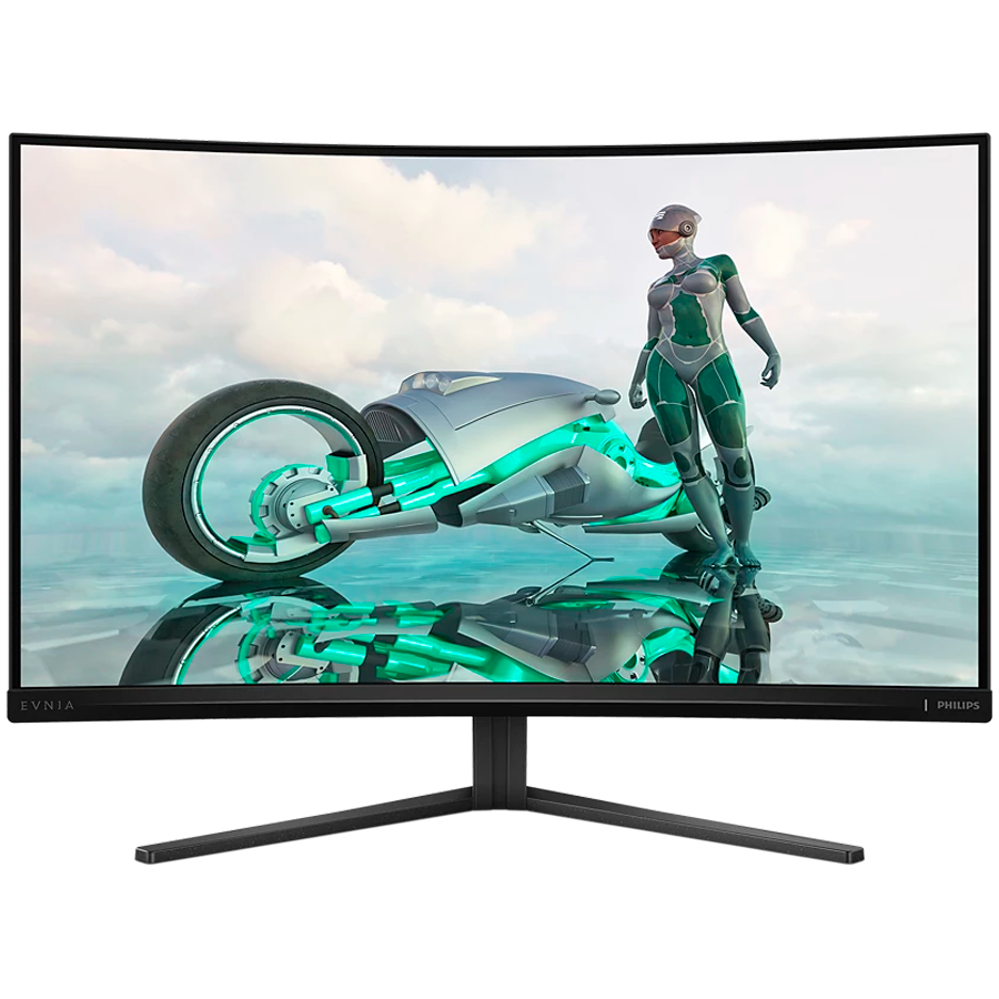 PHILIPS Evnia 3000 32M2C3500L ukrivljen gaming monitor - 80cm (32"/31.5 vidno), QHD (2560 x 1440), Fast VA, 1500R, 180Hz, 1ms (GtG), FreeSync, G-SYNC compatible, HDR10, 2x HDMI 2.0, 1x DP 1.4
