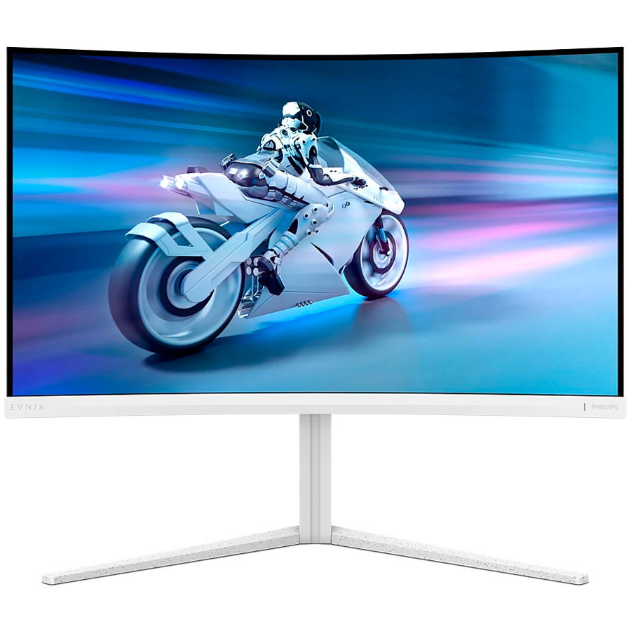 PHILIPS Evnia 5000 32M2C5501 ukrivljen gaming monitor - 80cm (32"/31.5 vidno), QHD (2560 x 1440), Fast VA, 1500R, 180Hz, 1ms (GTG), FreeSync, G-SYNC kompatibilen, HDR10, 2x HDMI 2.0, 1x DP 1.4, bele barve
