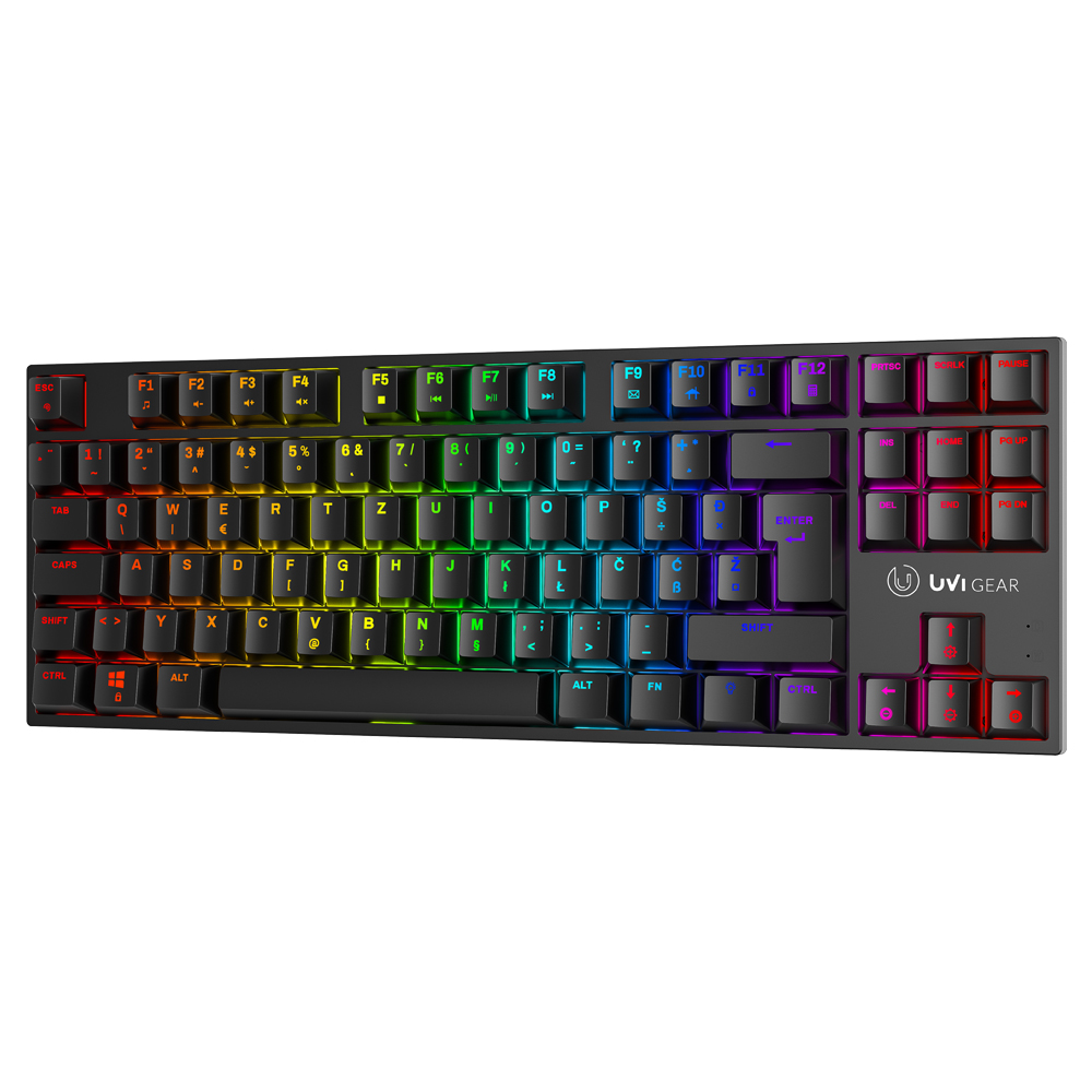 UVI GEAR GREED V2 MINI TKL RGB MX BROWN SWTICH SLO/CRO