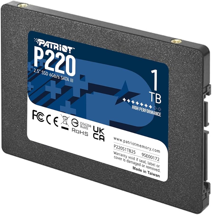 Patriot P220 1TB SSD SATA 3 2.5